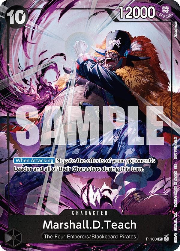 Marshall.D.Teach, One Piece Promotion Cards · P-100