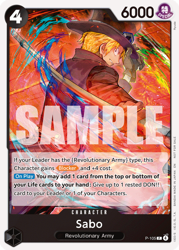 Sabo, One Piece Promotion Cards · P-105