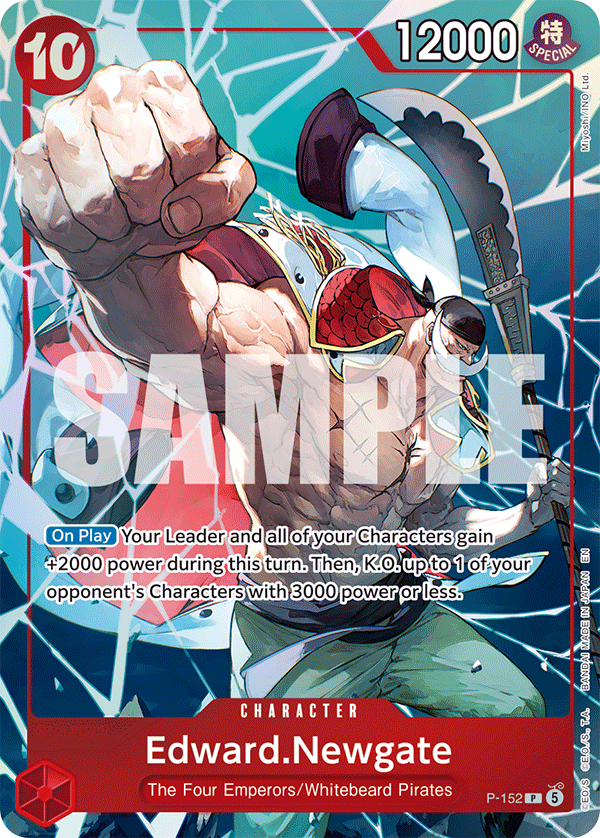 Edward.Newgate, One Piece Promotion Cards · P-152