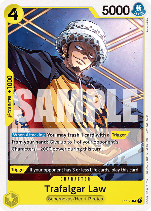 Trafalgar Law, One Piece Promotion Cards · P-155