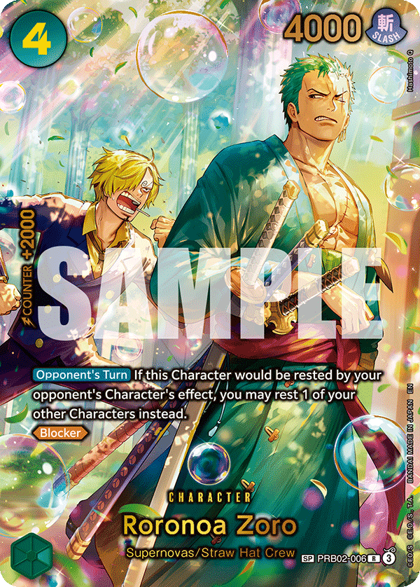 Roronoa Zoro, The Azure Sea's Seven · PRB02-006