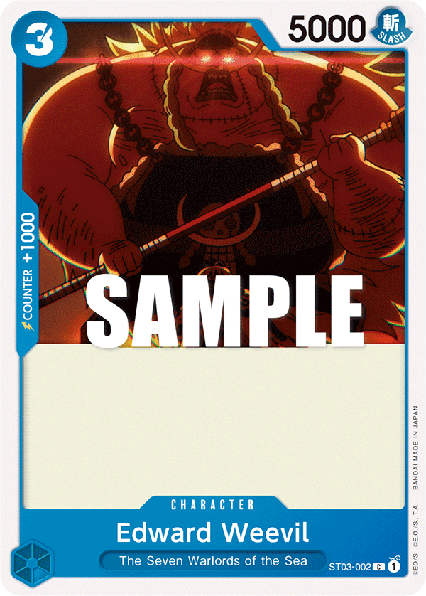 Edward Weevil, ST-03: Starter Deck 3 The Seven Warlords of The Sea (Super Pre-Release Edition) · ST03-002
