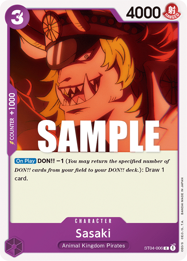 Sasaki, ST-04: Starter Deck 4 Animal Kingdom Pirates (Super Pre-Release Edition) · ST04-006