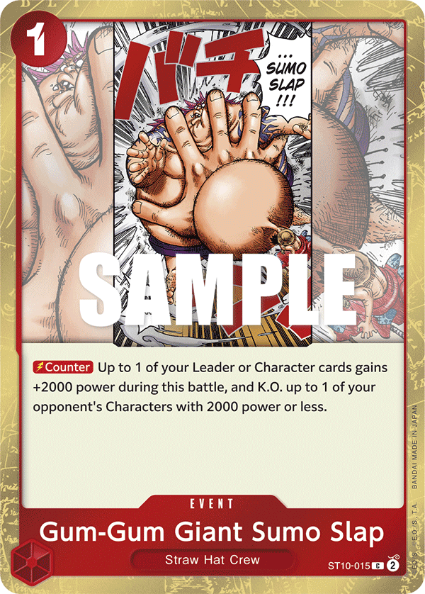 Gum-Gum Giant Sumo Slap, ST-10: Ultra Deck The Three Captains · ST10-015
