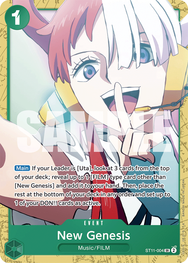New Genesis, ST-16: Starter Deck 16 GREEN Uta · ST11-004