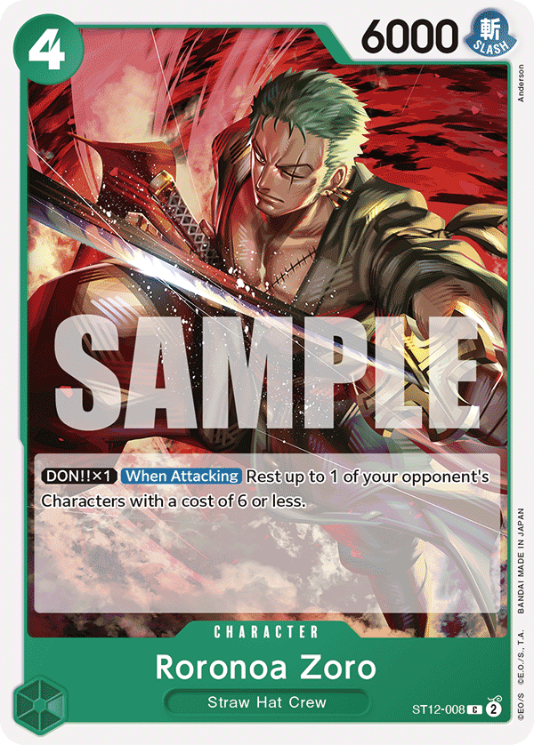 Roronoa Zoro, Learn Together Deck Set · ST12-008