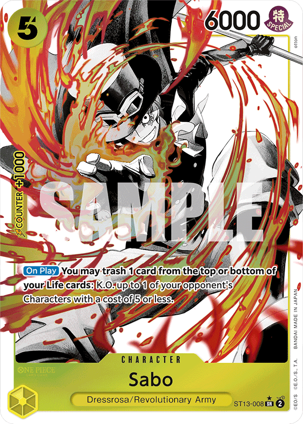 Sabo, ST-13: Ultra Deck The Three Brothers · ST13-008