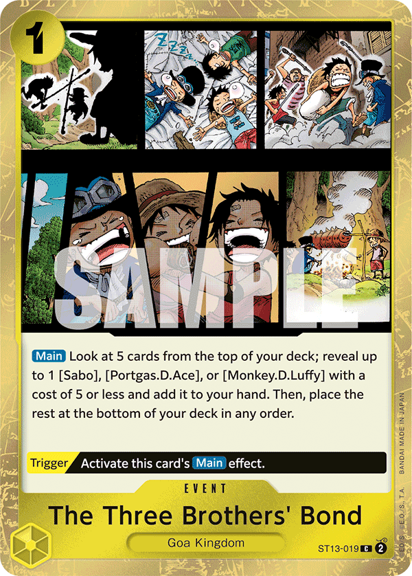 The Three Brothers' Bond, ST-13: Ultra Deck The Three Brothers · ST13-019