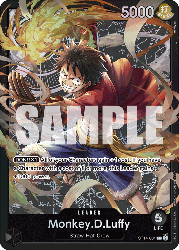 Monkey.D.Luffy, ST-14: Starter Deck 14 3D2Y · ST14-001