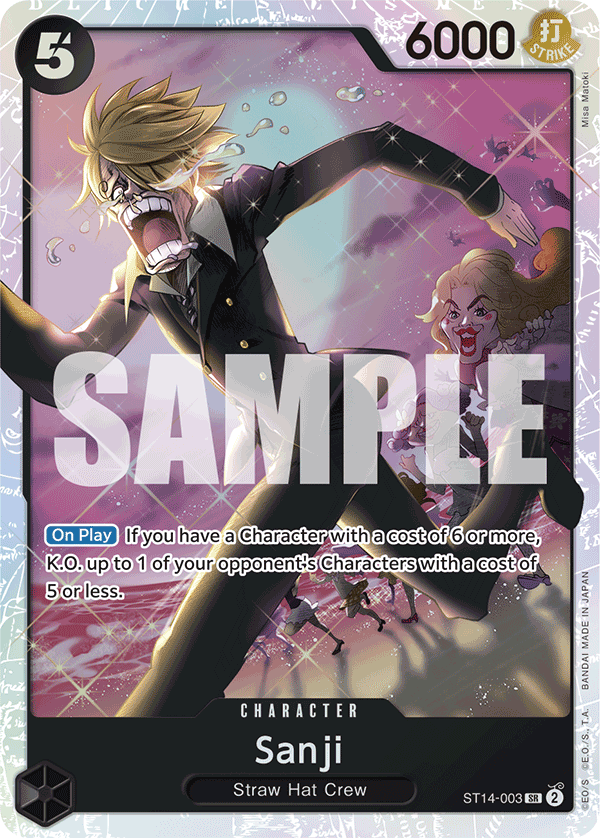 Sanji, ST-14: Starter Deck 14 3D2Y · ST14-003