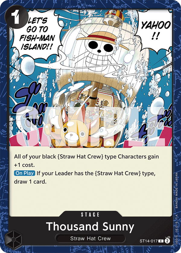 Thousand Sunny, ST-14: Starter Deck 14 3D2Y · ST14-017