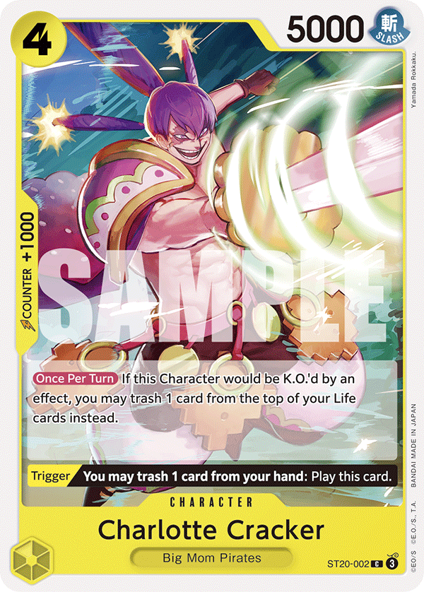 Charlotte Cracker, ST-20: Starter Deck 20 YELLOW Charlotte Katakuri · ST20-002
