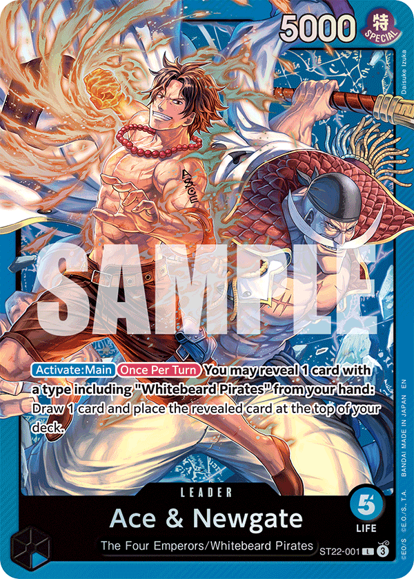 Ace & Newgate, ST-22: Starter Deck 22 Ace & Newgate · ST22-001