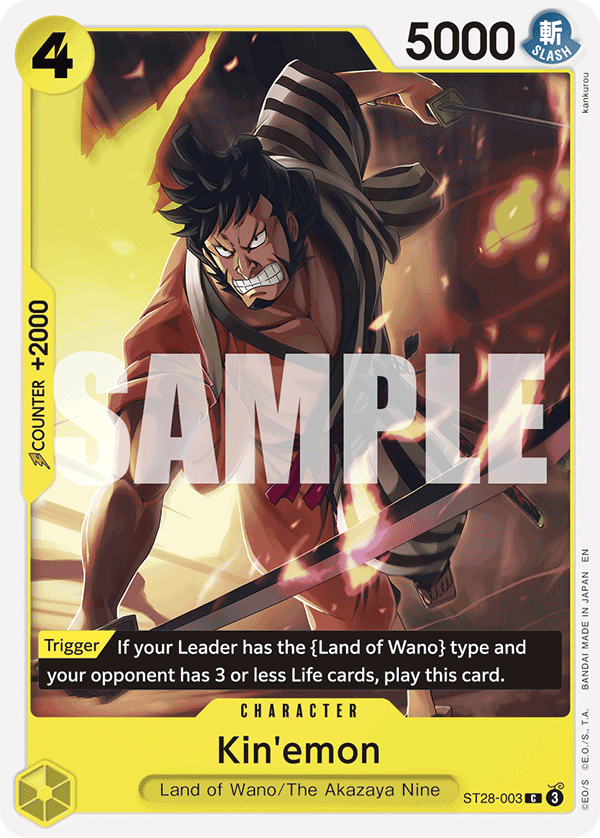 Kin'emon, ST-28: Starter Deck 28 GREEN/YELLOW Yamato · ST28-003
