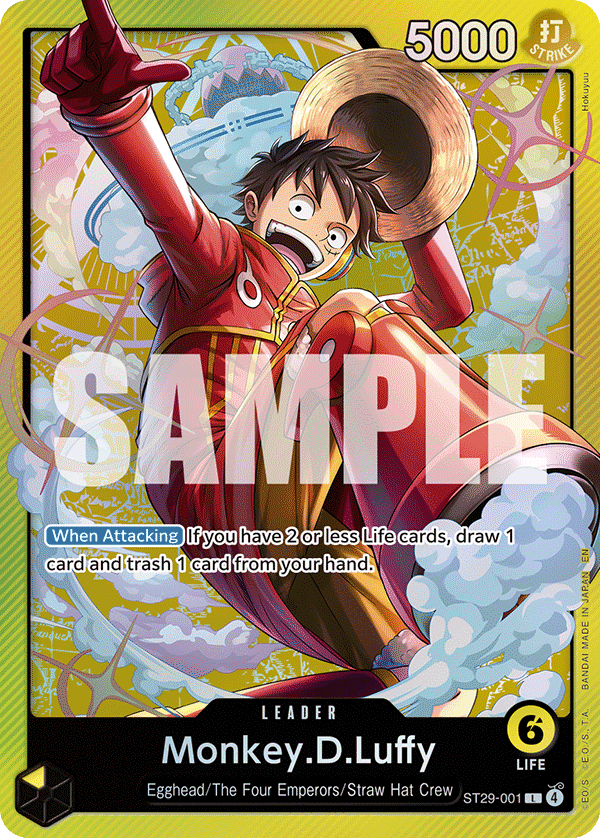 Monkey.D.Luffy, ST-29: Starter Deck 29 Egghead · ST29-001