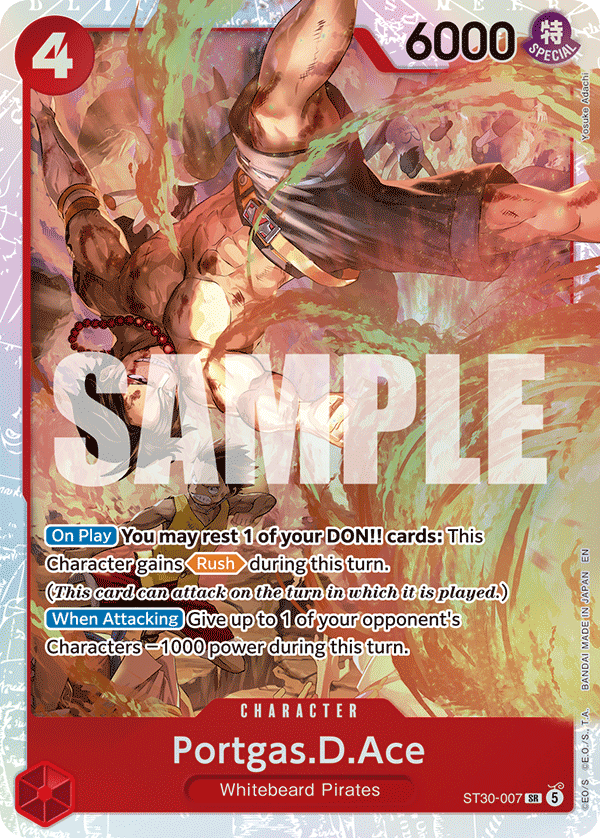 Portgas.D.Ace, ST-30: Starter Deck 30 EX Luffy & Ace · ST30-007