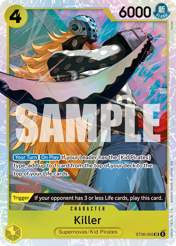 Killer, ST-36: Starter Deck 36 YELLOW Eustass"Captain"Kid · ST36-002