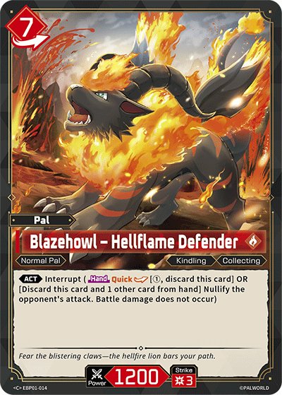 Blazehowl - Hellflame Defender, BP01: Dawn of Palpagos · EBP01-014