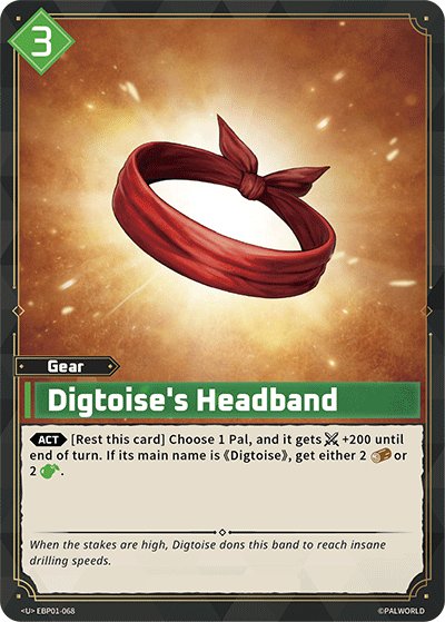 Digtoise's Headband, BP01: Dawn of Palpagos · EBP01-068