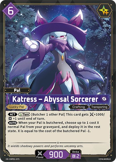 Katress - Abyssal Sorcerer, BP01: Dawn of Palpagos · EBP01-075