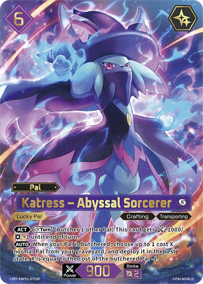 Katress - Abyssal Sorcerer, BP01: Dawn of Palpagos · EBP01-075SP
