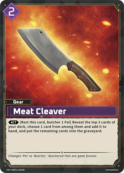 Meat Cleaver, BP01: Dawn of Palpagos · EBP01-093SR