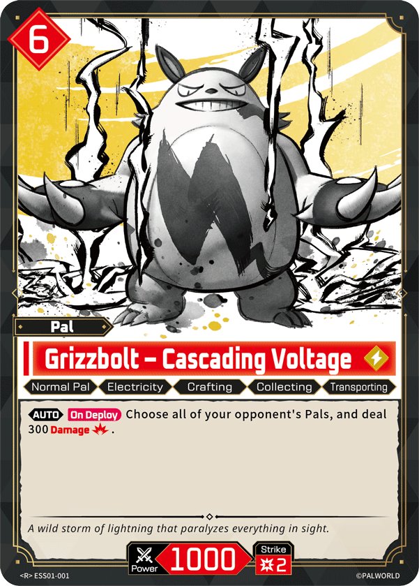 Grizzbolt - Cascading Voltage, Sleeve and Card Set Vol. 1 · ESS01-001