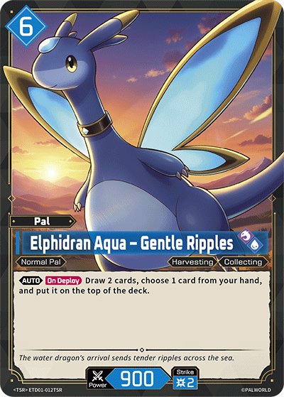 Elphidran Aqua - Gentle Ripples, TD01: Dawn of Palpagos Red•Blue · ETD01-012TSR
