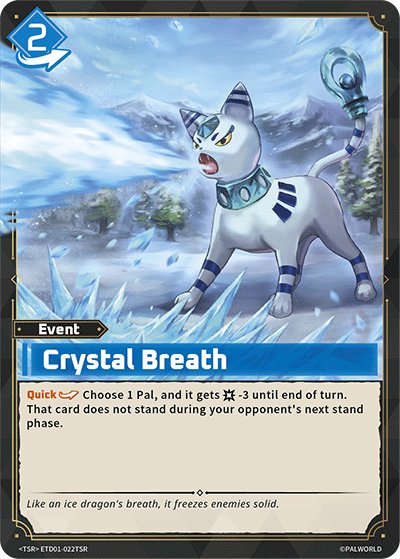 Crystal Breath, TD01: Dawn of Palpagos Red•Blue · ETD01-022TSR