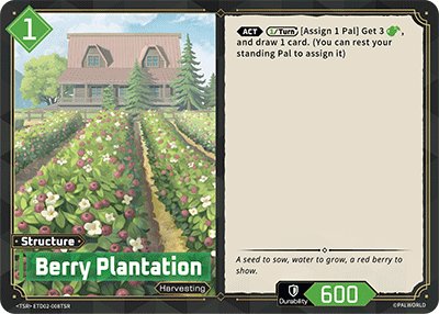 Berry Plantation, TD02: Dawn of Palpagos Green•Purple · ETD02-008TSR