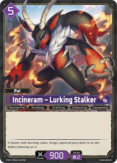 Incineram - Lurking Stalker, TD02: Dawn of Palpagos Green•Purple · ETD02-016TSR