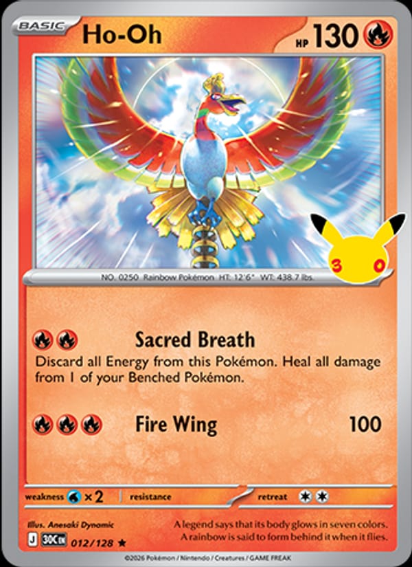 Ho-Oh, ME: 30th Celebration · 012/128
