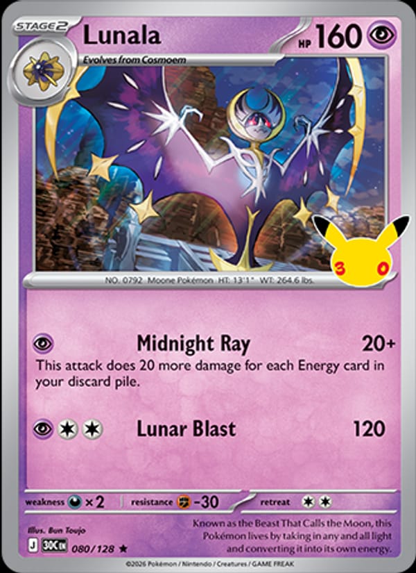 Lunala, ME: 30th Celebration · 080/128
