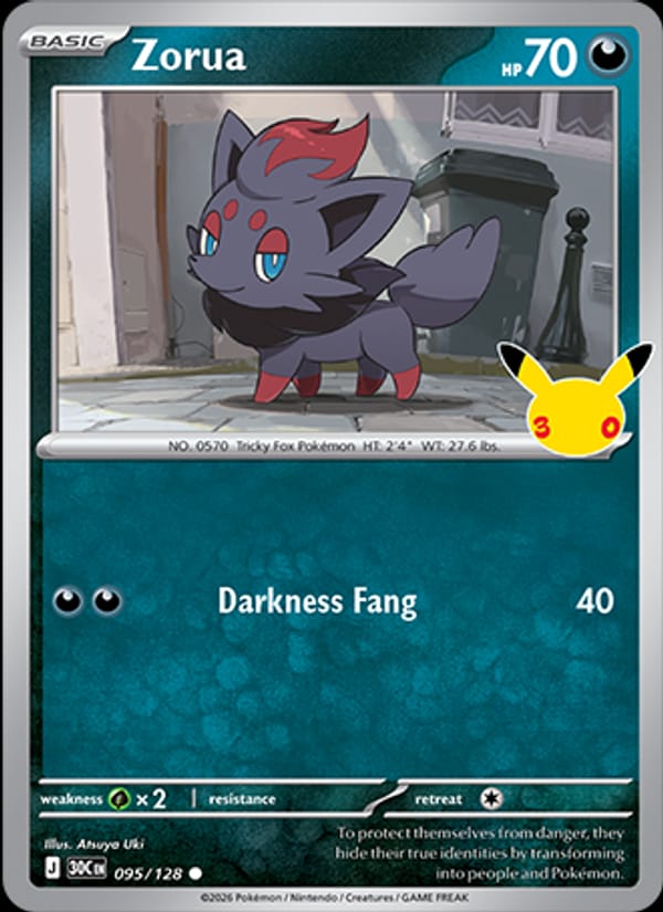 Zorua, ME: 30th Celebration · 095/128