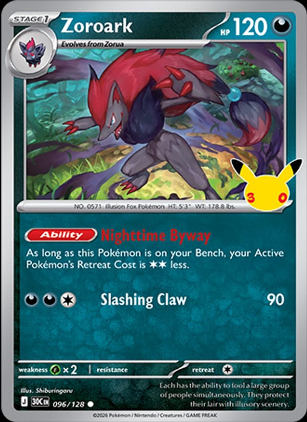 Zoroark, ME: 30th Celebration · 096/128