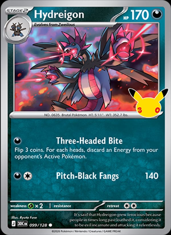 Hydreigon, ME: 30th Celebration · 099/128