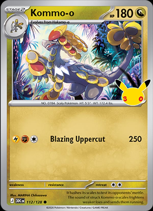 Kommo-o, ME: 30th Celebration · 112/128