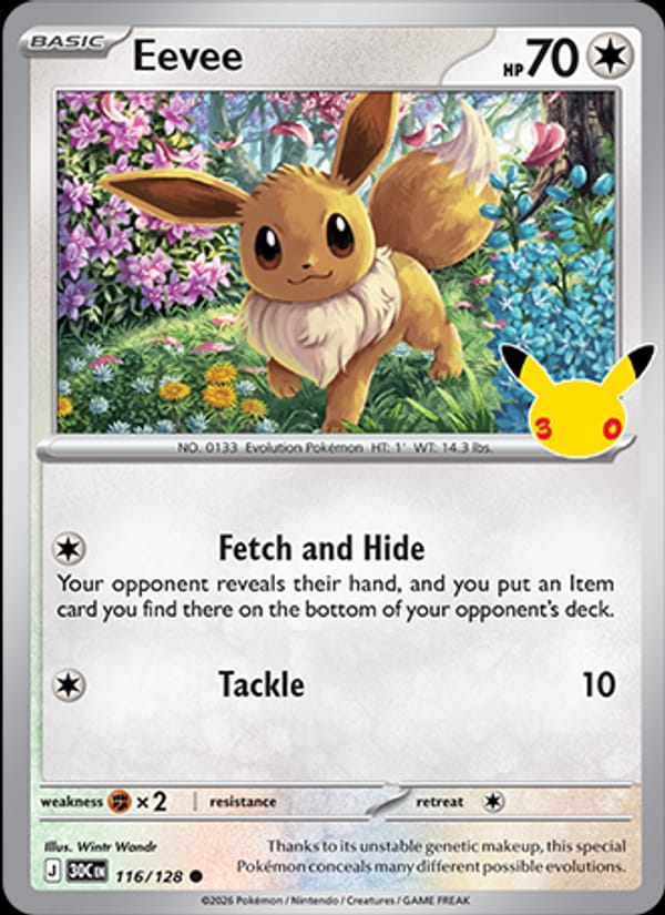 Eevee, ME: 30th Celebration · 116/128