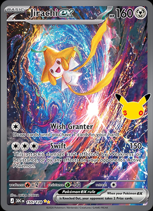 Jirachi ex, ME: 30th Celebration · 155/128