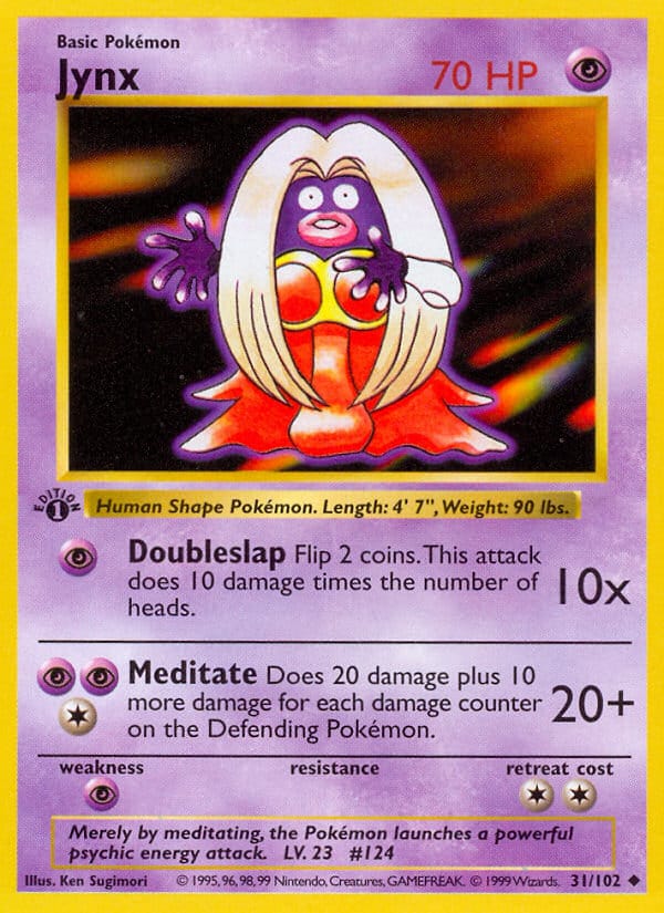 Jynx, Base Set (Shadowless) · 031/102