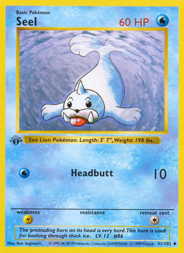 Seel, Base Set (Shadowless) · 041/102
