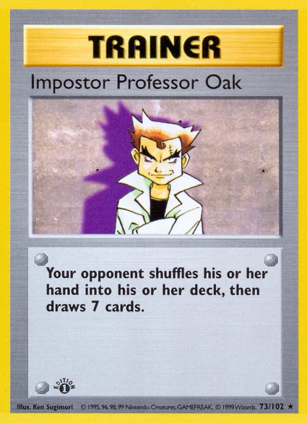 Imposter Professor Oak, Base Set · 073/102
