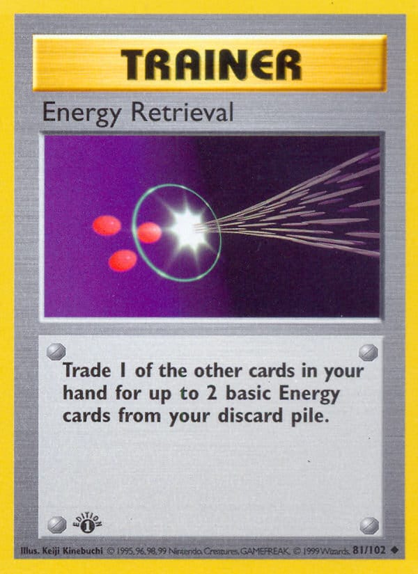 Energy Retrieval, Base Set (Shadowless) · 081/102