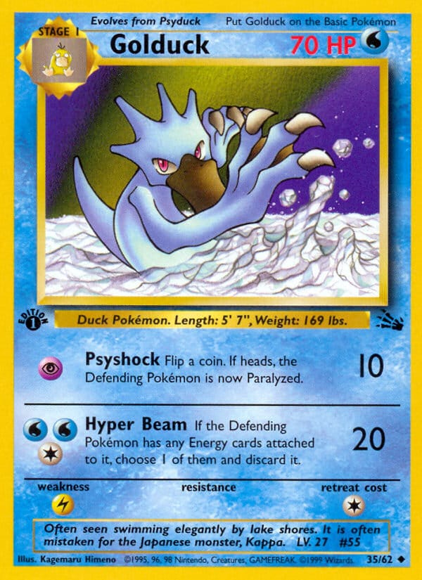 Golduck, Fossil · 35/62