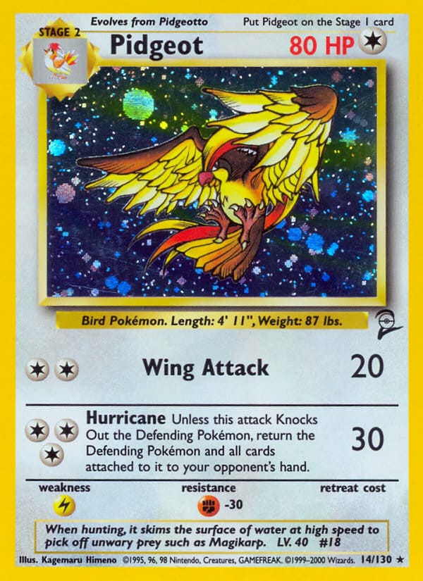 Pidgeot, Base Set 2 · 014/130
