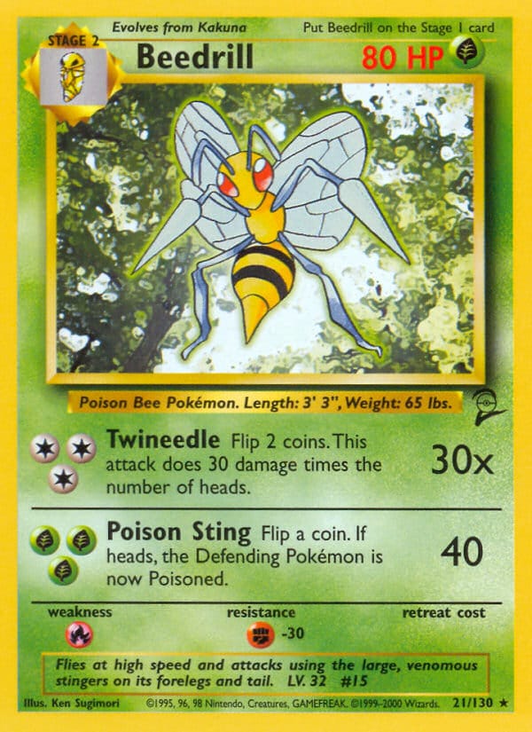 Beedrill, Base Set 2 · 021/130