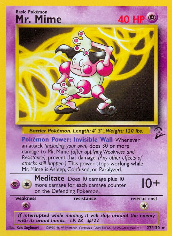 Mr. Mime, Base Set 2 · 027/130