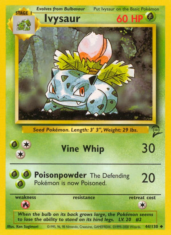 Ivysaur, Base Set 2 · 044/130