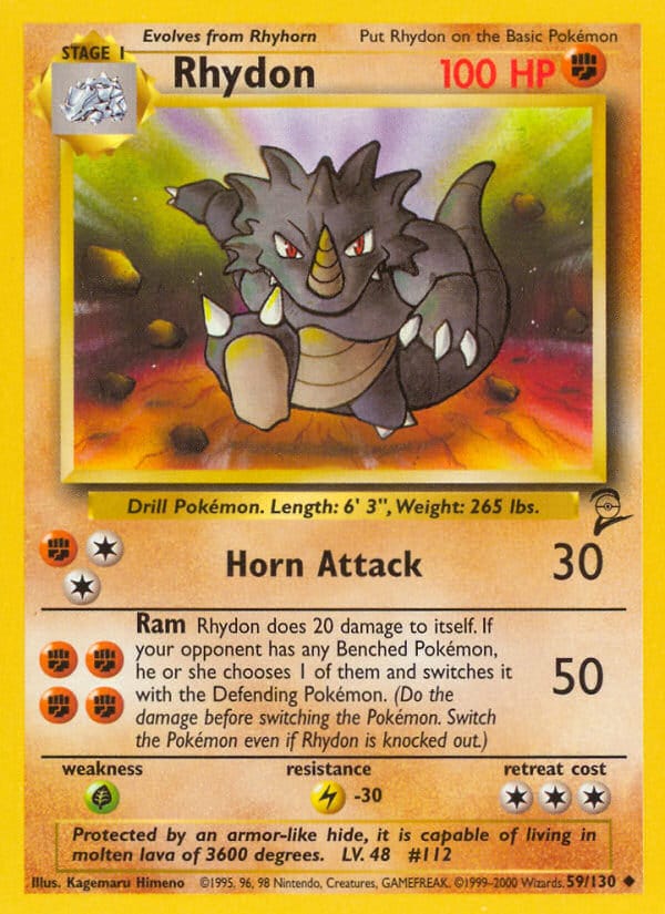 Rhydon, Base Set 2 · 059/130