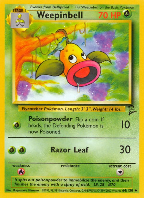 Weepinbell, Base Set 2 · 064/130